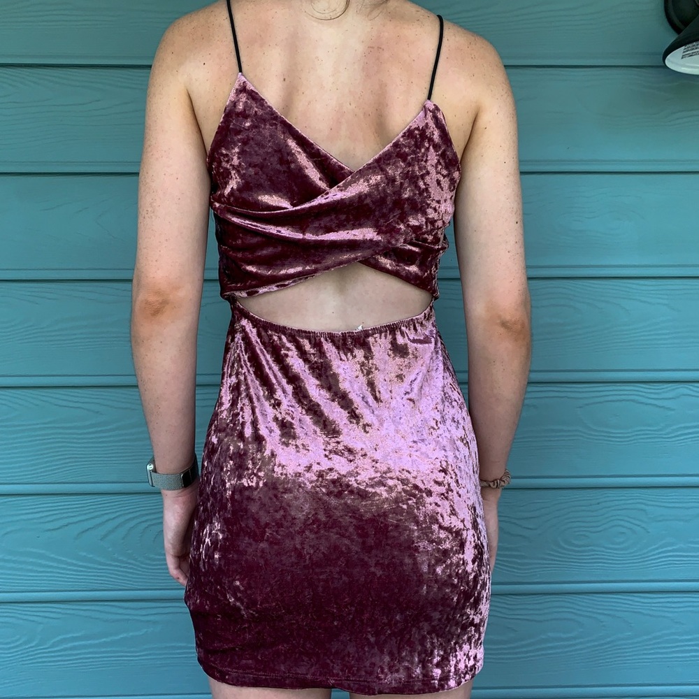 Velvet cocktail dress